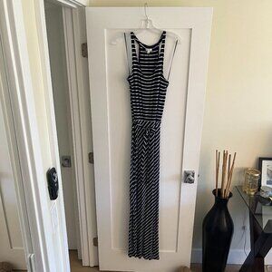 Soft Joie Navy & White Striped Maxi Dress - Size S